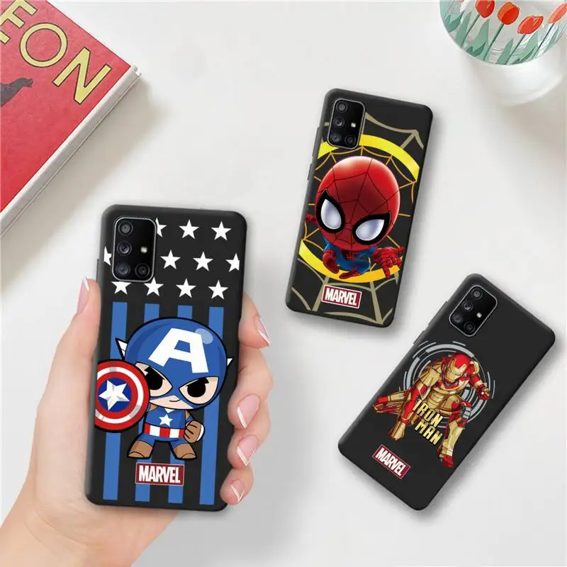Marvel hero Spider Iron man Captain America Phone Case For Samsung Galaxy A52 A21S A02S A12 A31 A81 A30 A32 A50 A80 A71 A51 5G
Marvel hero Spider Iron man Captain America Phone Case For Samsung Galaxy A52 A21S A02S A12 A31 A81 A30 A32 A50 A80 A71 A51 5G