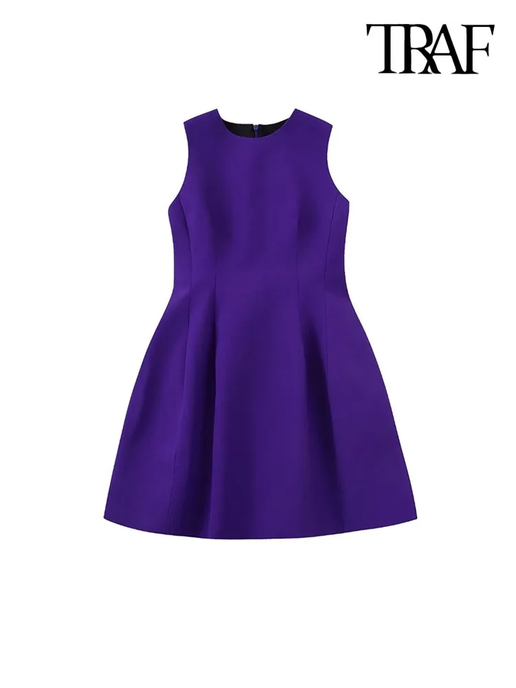 Платье-мини женское Плиссированное с молнией сзади, без рукавов
Платье-мини женское Плиссированное с молнией сзади, без рукавов