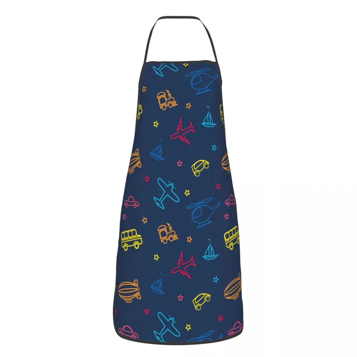

Cartoon Planes Toy Cuisine Grill Baking Aprons Adjustable Pinafore for Men Women Chef Cooking Home Cleaning