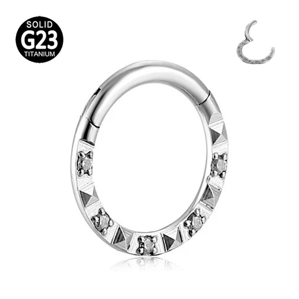ASTM F136 G23 Titanium Pyramid Moon CZ Zircon Segment Nose Rings Septum Helix Piercing Daith Conch Earrings Hoop Stud 16G
ASTM F136 G23 Titanium Pyramid Moon CZ Zircon Segment Nose Rings Septum Helix Piercing Daith Conch Earrings Hoop Stud 16G