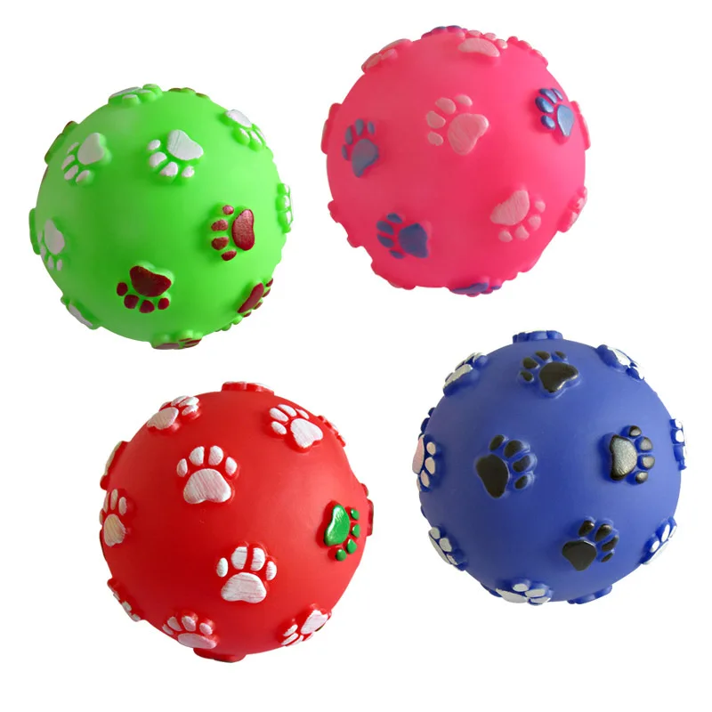 Funny Pet Dog Foot Print Ball Toy Colorful Sound Squeaky Toys for Dogs Cats Soft Rubber Chew Sound Interactive Ball Toys
Funny Pet Dog Foot Print Ball Toy Colorful Sound Squeaky Toys for Dogs Cats Soft Rubber Chew Sound Interactive Ball Toys