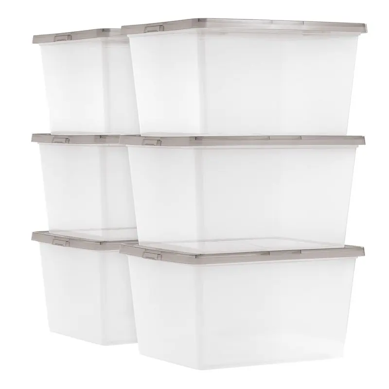 For USA, 24.5 Quart Snap Top Clear Storage Box, Gray, Set of 6 Car Trunk Organizer Folding Storage Box For Sedan SUV MPV car ac
For USA, 24.5 Quart Snap Top Clear Storage Box, Gray, Set of 6 Car Trunk Organizer Folding Storage Box For Sedan SUV MPV car ac