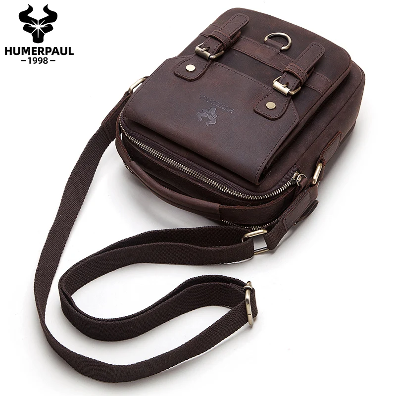HUMERPAUL Luxury Brand Men Shoulder Bag Vintage Messenger Bag Cowhide Men Handbag Split Leather Crossbody Bags For Male Travel
HUMERPAUL Luxury Brand Men Shoulder Bag Vintage Messenger Bag Cowhide Men Handbag Split Leather Crossbody Bags For Male Travel