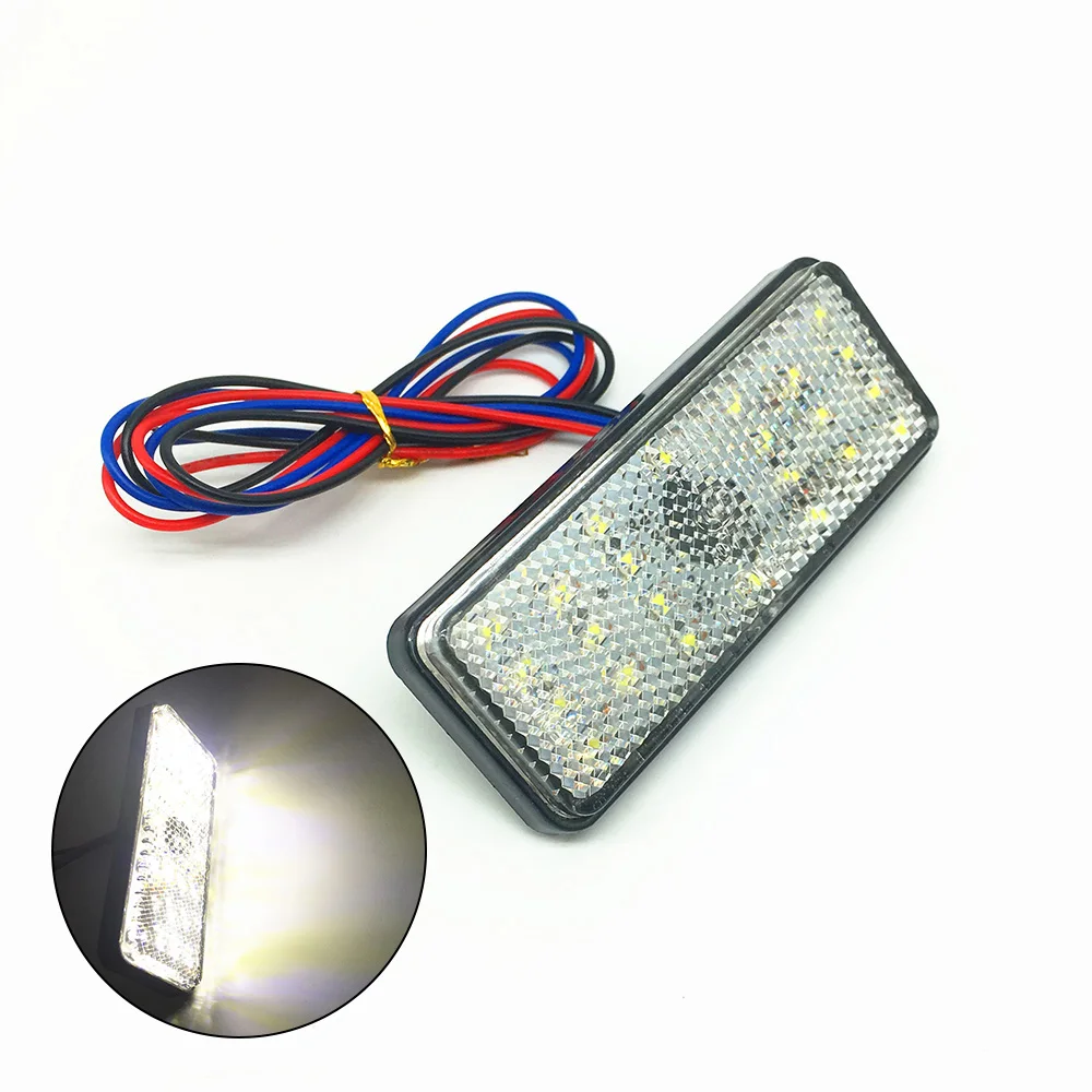 1pcs Motorcycle Brake Light Truck Trailer 24 LED Rectangle Motorcycle Reflector Rear Tail Brake Stop Sign Light Decorative Light
1pcs Motorcycle Brake Light Truck Trailer 24 LED Rectangle Motorcycle Reflector Rear Tail Brake Stop Sign Light Decorative Light