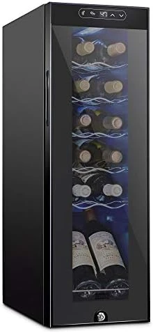 12 Bottle Compressor Wine Cooler Refrigerator w/Lock | Large Freestanding Wine Cellar | 41f-64f Digital Temperature Control Wine
12 Bottle Compressor Wine Cooler Refrigerator w/Lock | Large Freestanding Wine Cellar | 41f-64f Digital Temperature Control Wine