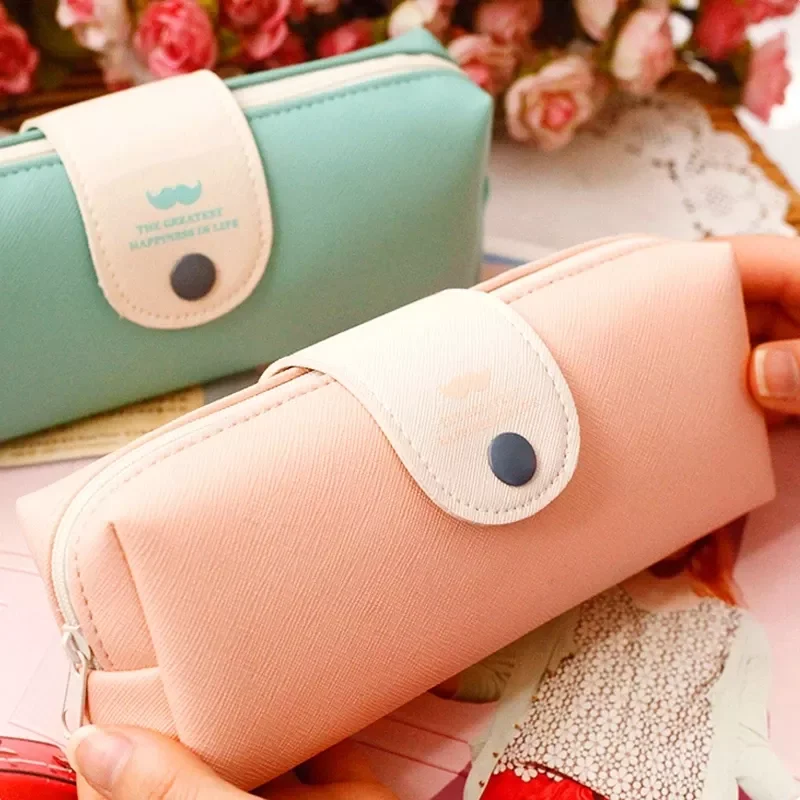 Large Capacity Portable Student Pencil Case Leather Makeup Cosmetic Bag Brush Pen Pencil Case Stationery Organizer Pouch Box
Large Capacity Portable Student Pencil Case Leather Makeup Cosmetic Bag Brush Pen Pencil Case Stationery Organizer Pouch Box
