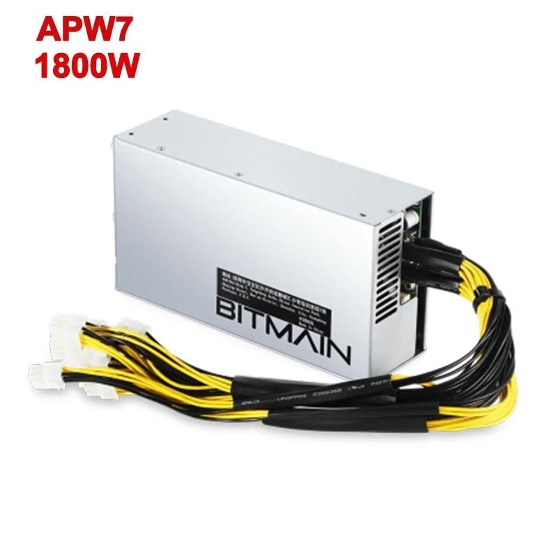 Новый блок питания Bitmain APW7 1800 Вт для Antminer S9 S9k L3 + D3 T9 E3 Z9 Mini DR3 Innosilicon A9 A10 Ebit E9 Avalon 841 851