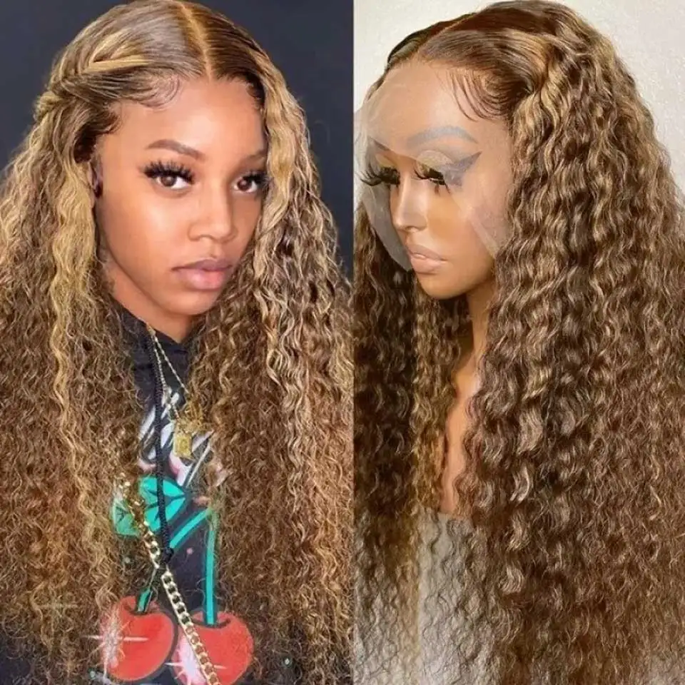 Talkto 34 Inch Highlight Lace Front Wig Curly Human Hair Wigs Honey Blonde Colored HD Deep Wave Frontal Wigs For Black Women
Talkto 34 Inch Highlight Lace Front Wig Curly Human Hair Wigs Honey Blonde Colored HD Deep Wave Frontal Wigs For Black Women