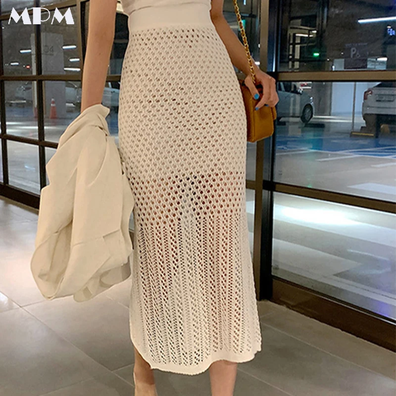 Fashion Solid Hollow Out Women's Knitting Half Body Skirt High Waist Women's Casual Bag Hip Skirt Party Women's Long Dress 2022
Fashion Solid Hollow Out Women's Knitting Half Body Skirt High Waist Women's Casual Bag Hip Skirt Party Women's Long Dress 2022