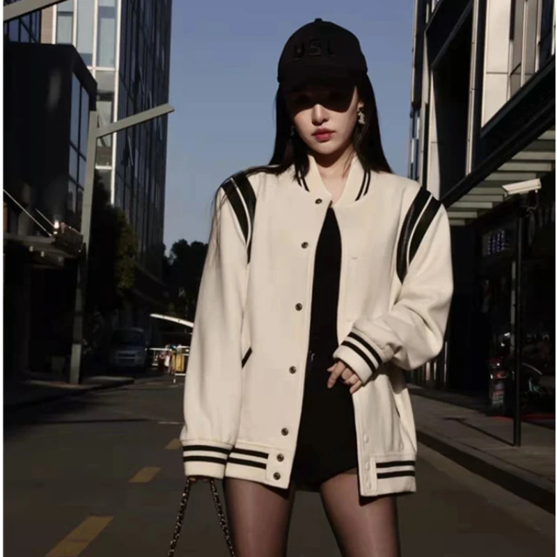 22 Fashion Classic American Black and White Patchwork Pilots Jacket Couple Jacket SLP Style White Baseball Suit
22 Fashion Classic American Black and White Patchwork Pilots Jacket Couple Jacket SLP Style White Baseball Suit
