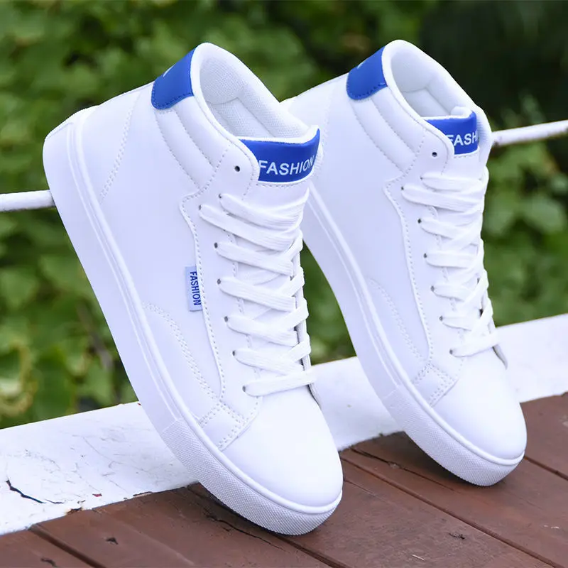 Luxury Design White Men Casual Shoes High Top Sneakers Fashion Breathable Men Leather Skateboard Shoes Sport Running Board Shoes 
Luxury Design White Men Casual Shoes High Top Sneakers Fashion Breathable Men Leather Skateboard Shoes Sport Running Board Shoes