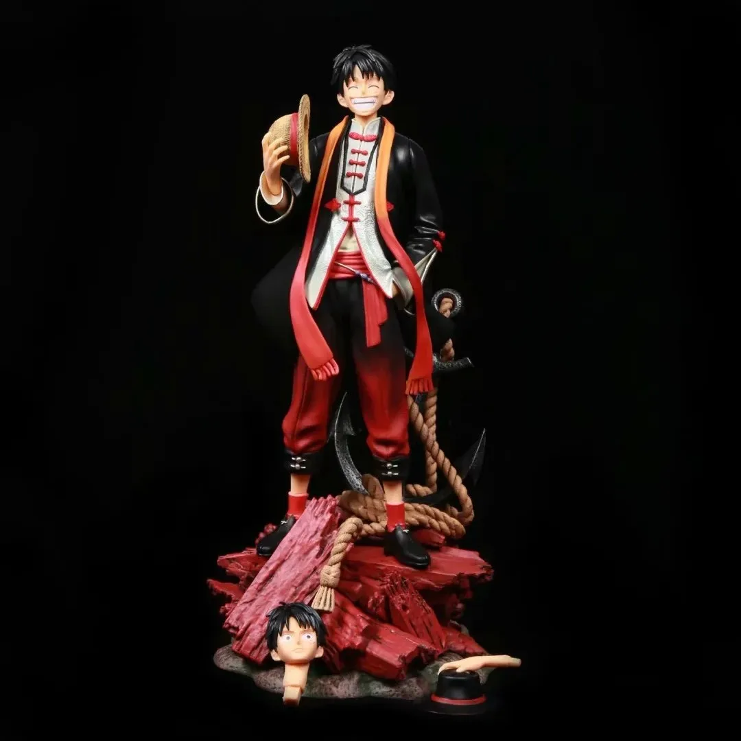 Аниме One Piece Monkey D Luffy GK двойная голова китайский костюм Тан костюм ПВХ экшн-фигурка Коллекционная модель кукла игрушка 37 см
Аниме One Piece Monkey D Luffy GK двойная голова китайский костюм Тан костюм ПВХ экшн-фигурка Коллекционная модель кукла игрушка 37 см