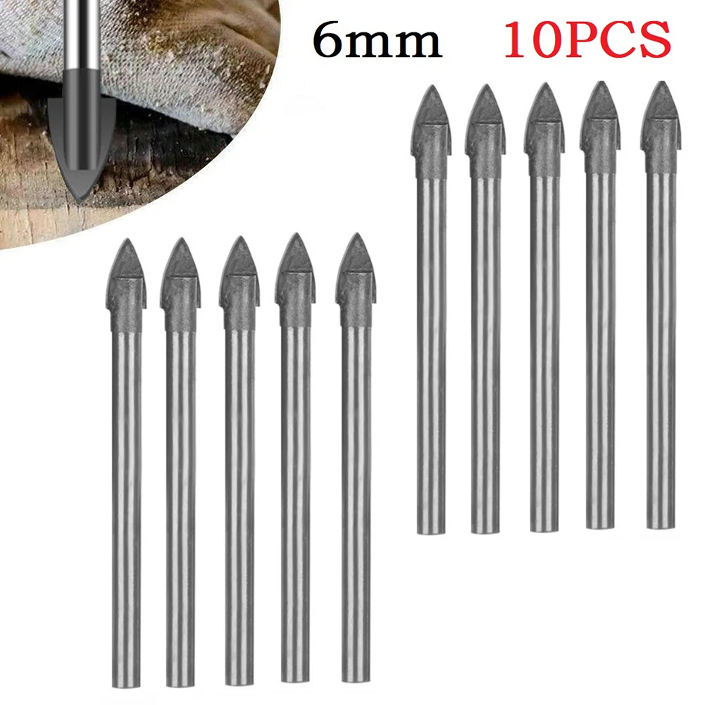 10PCS 6mm Glass Drill Bit Tungsten Carbide Tipped Ceramic Tile Cutter Hand Tools Woodworking Tools And Accessories
10PCS 6mm Glass Drill Bit Tungsten Carbide Tipped Ceramic Tile Cutter Hand Tools Woodworking Tools And Accessories