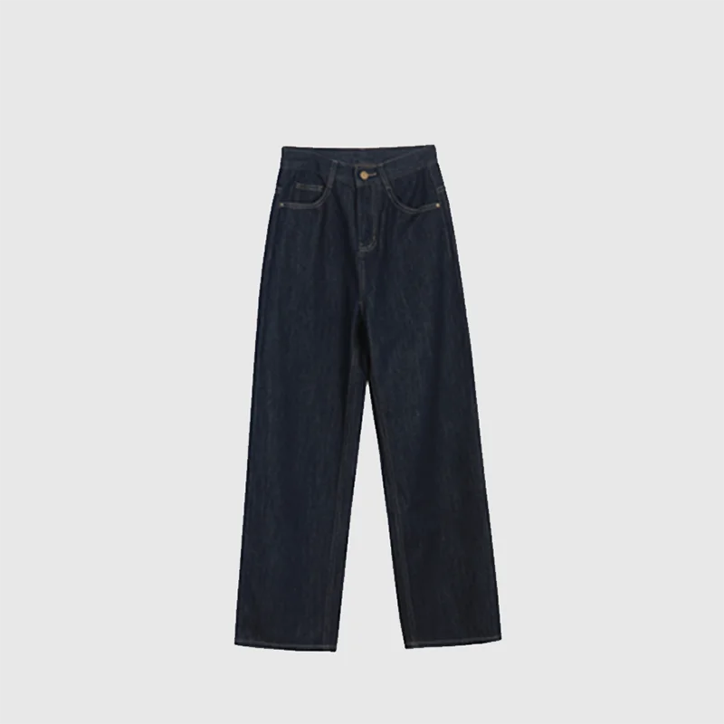 2022Spring and summer new permanent blue high waist dark blue elastic loose straight mop denimtrousers, fashionable and elegant!
2022Spring and summer new permanent blue high waist dark blue elastic loose straight mop denimtrousers, fashionable and elegant!