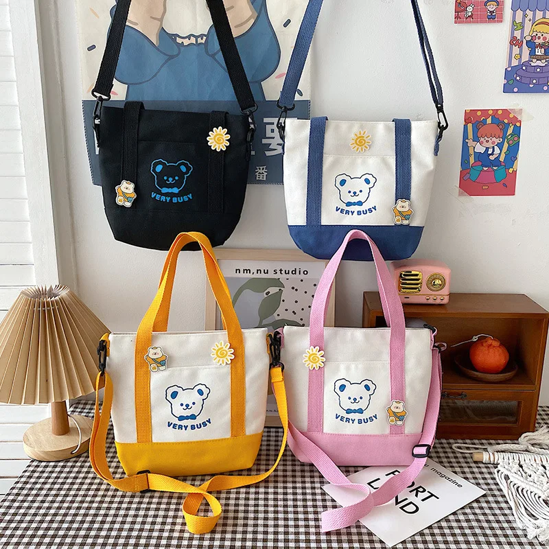 Японская симпатичная Холщовая Сумка в стиле Харадзюку для девушек, сумки на плечо, женская новая Корейская Студенческая мультяшная Сумка-т... 
Японская симпатичная Холщовая Сумка в стиле Харадзюку для девушек, сумки на плечо, женская новая Корейская Студенческая мультяшная Сумка-т...