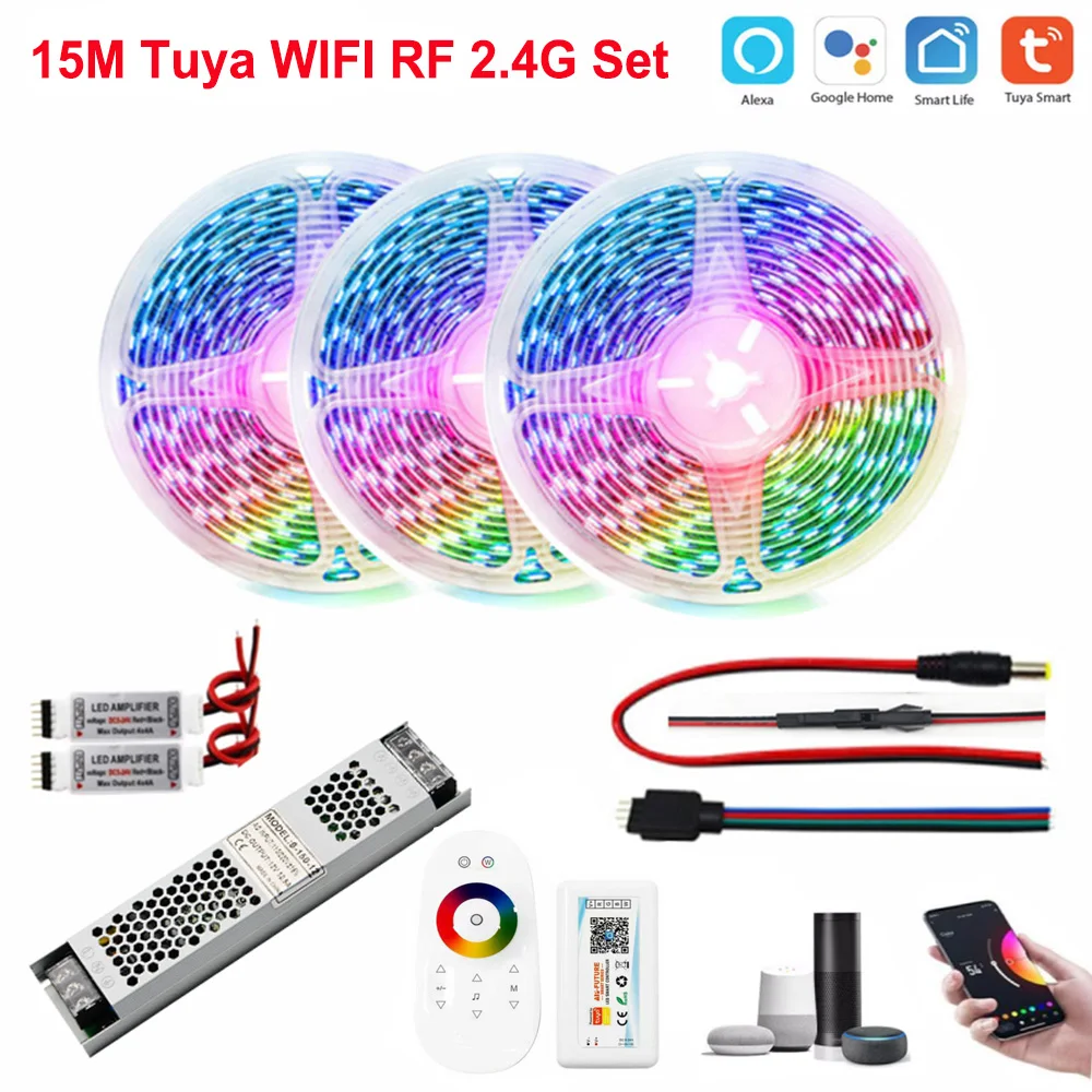 Светодиодная лента Tuya с Wi-Fi 12 В 5050 60 светодиодов/м - купить по выгодной цене |