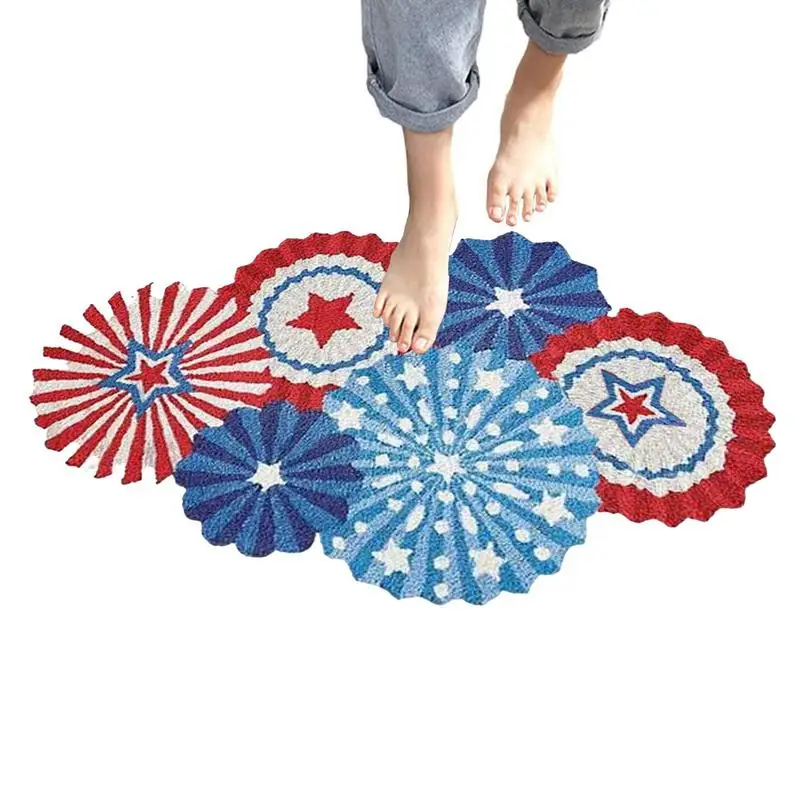 4Th Of July Door Mat 4Th Of July Bathroom Rug Star Pattern Round American Flag Bath Mat Anti-Slip Door Floor Mat Carpet
4Th Of July Door Mat 4Th Of July Bathroom Rug Star Pattern Round American Flag Bath Mat Anti-Slip Door Floor Mat Carpet