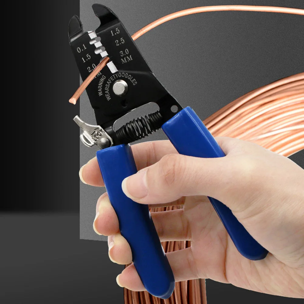 6-In-1 Electrician Pliers with 3 Sizes Peeling Holes Cable Scissors & Stripper Labor-Saving Design with Safety Lock Hand Tools
6-In-1 Electrician Pliers with 3 Sizes Peeling Holes Cable Scissors & Stripper Labor-Saving Design with Safety Lock Hand Tools