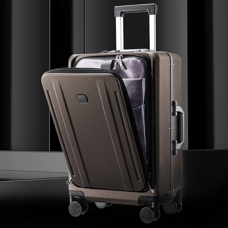 new high-quality trolley case front open travel suitcase wheels Business rolling luggage laptop bag S14360-S14370
new high-quality trolley case front open travel suitcase wheels Business rolling luggage laptop bag S14360-S14370