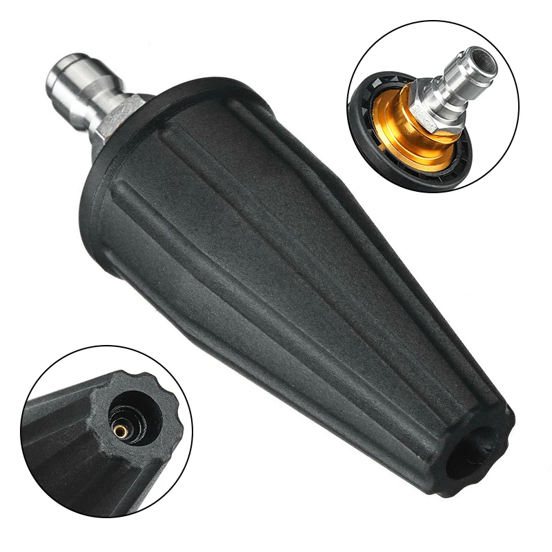 High Pressure Washer 3600PSI Turbo Rotating Spray Nozzle 1/4in Quick Connect Pressure Washer Cleaner Accessories Brass
High Pressure Washer 3600PSI Turbo Rotating Spray Nozzle 1/4in Quick Connect Pressure Washer Cleaner Accessories Brass
