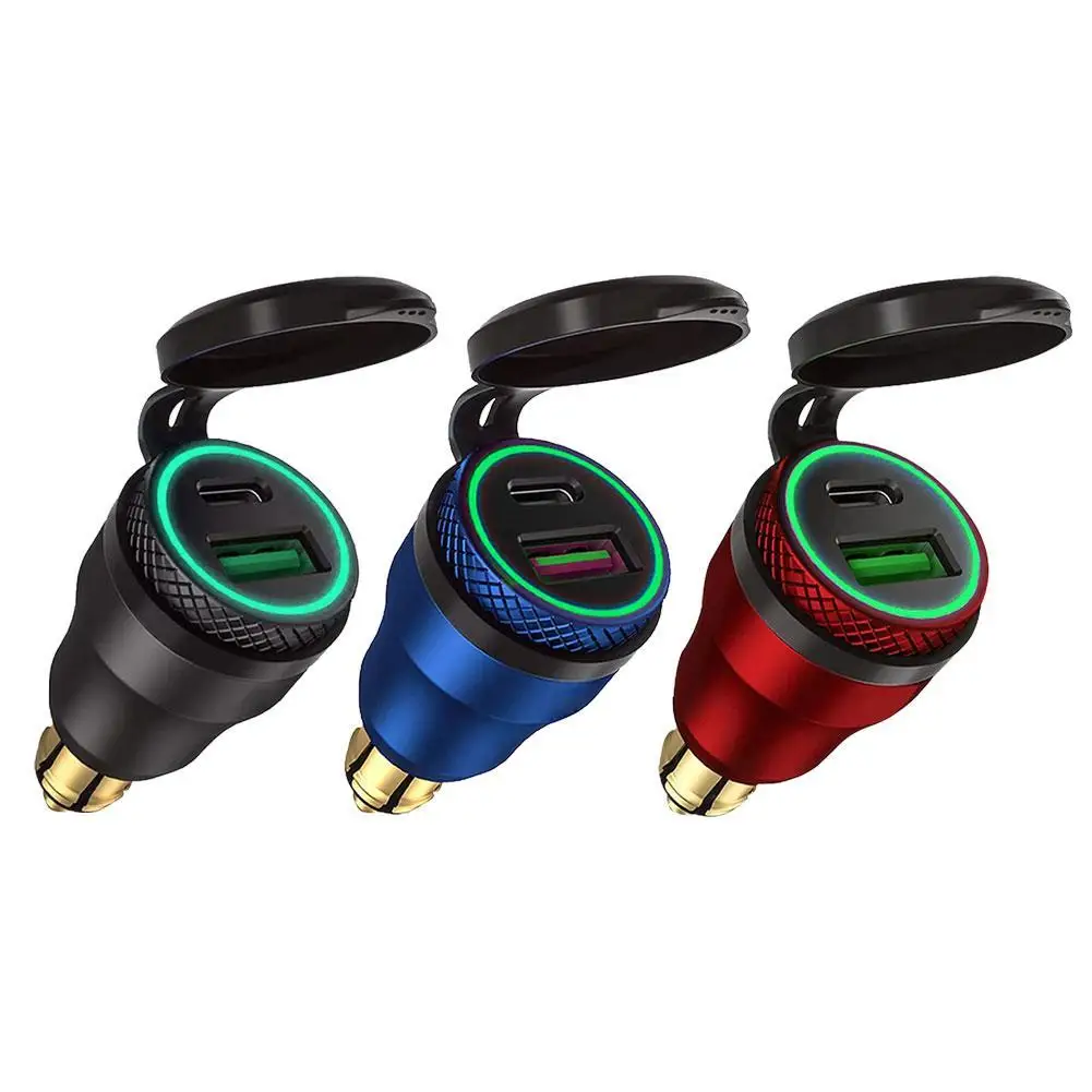 Motorcycle USB Type C Charger Adapter DIN Socket Waterproof Aluminum Shell Durable For BMW Ducati Motorcycle 12V-24V
Motorcycle USB Type C Charger Adapter DIN Socket Waterproof Aluminum Shell Durable For BMW Ducati Motorcycle 12V-24V