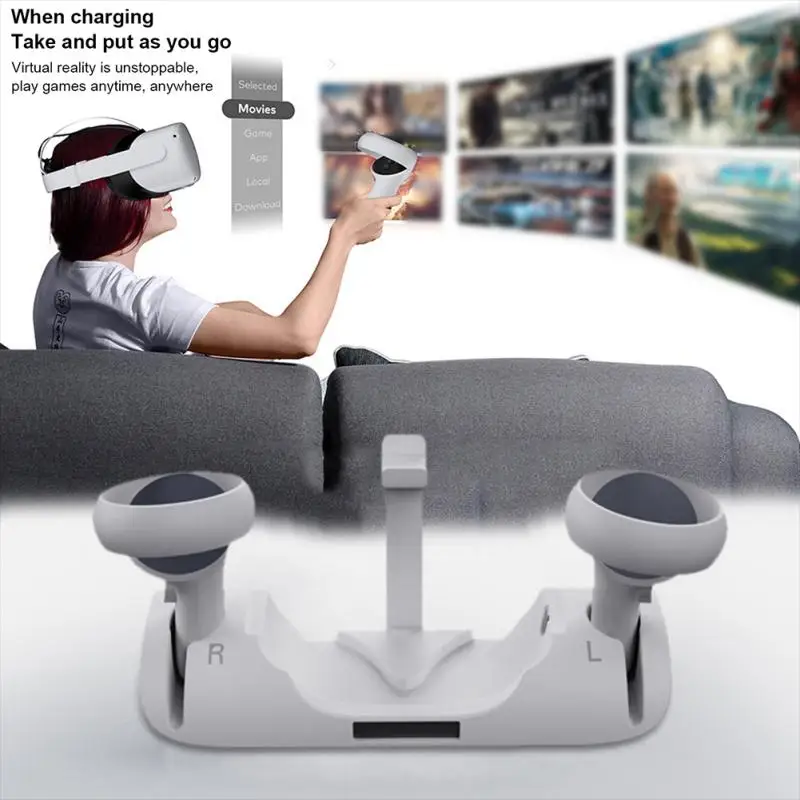 Магнитная зарядная станция для гарнитуры Oculus Quest 2, подставка для быстрой зарядки, со встроенным умным чипом
Магнитная зарядная станция для гарнитуры Oculus Quest 2, подставка для быстрой зарядки, со встроенным умным чипом