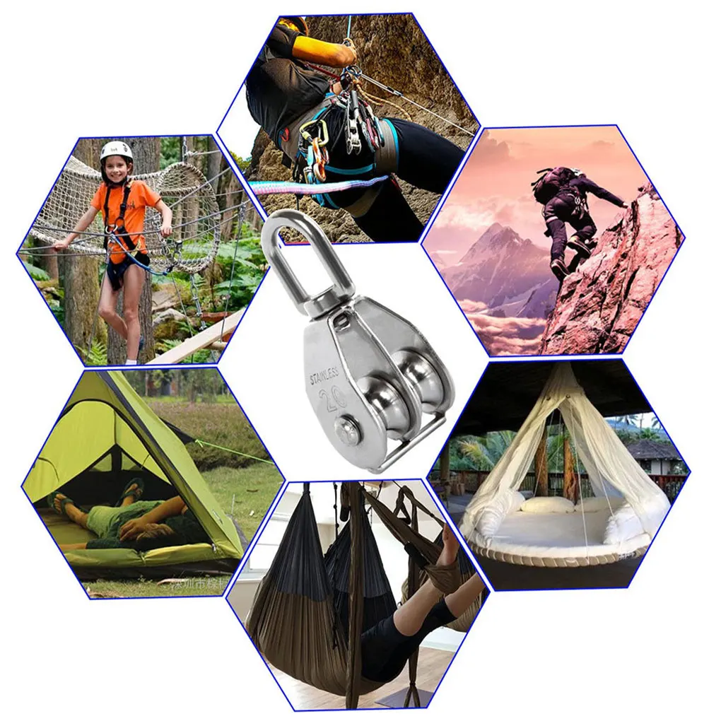 Pulley Silver Durable Stainless Steel 304 Lifting Wheels Swivel Rigging Loading Roller Hardware Fittings Parts
Pulley Silver Durable Stainless Steel 304 Lifting Wheels Swivel Rigging Loading Roller Hardware Fittings Parts