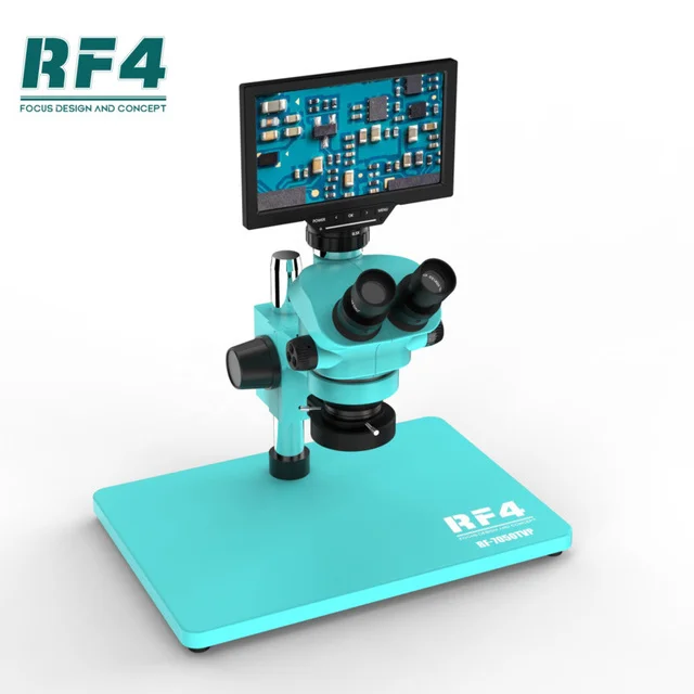 Микроскоп RF4 7X-50X RF7050TVP RF7050 RF7050TVD2 регулируемый тринокулярный микроскоп для iphone