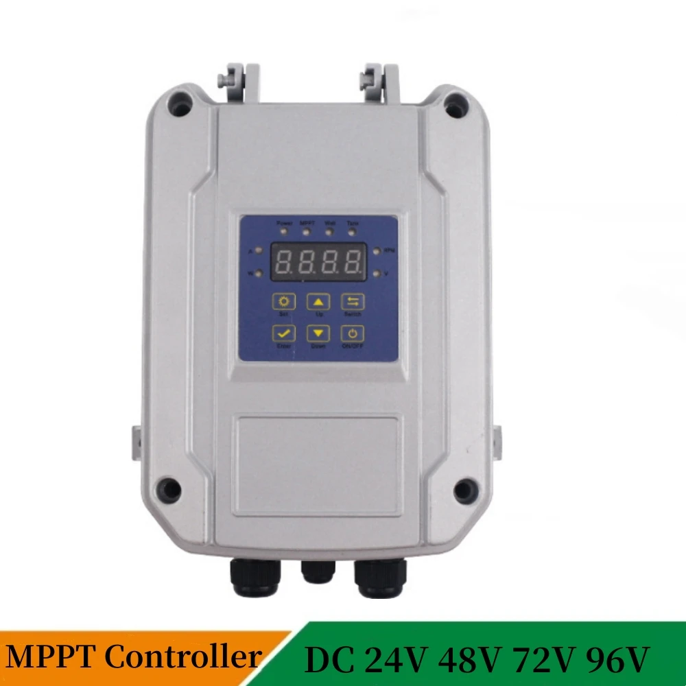 Solar Water Pump MPPT Controller DC 24V 48V 72V 96V Photovoltaic Water Pump Controller Submersible Deep Well Pump Regulator
Solar Water Pump MPPT Controller DC 24V 48V 72V 96V Photovoltaic Water Pump Controller Submersible Deep Well Pump Regulator