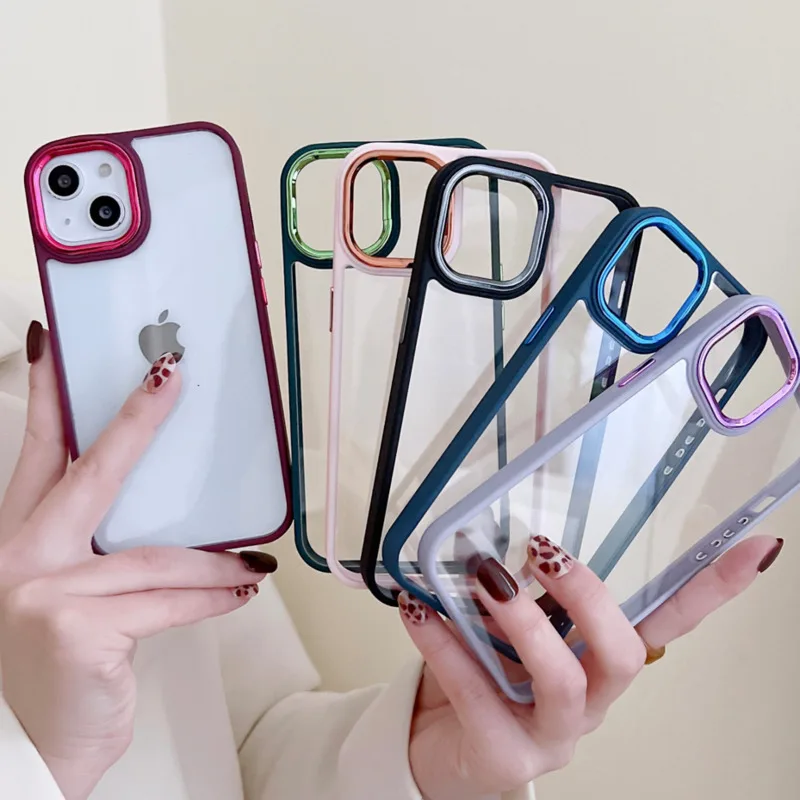 Clear Transparent Case For iPhone 11 12 13 Pro Max XS Plated Shockproof Cover for iphone X XR Max 7 8 Plus 6 6S SE 2020
Clear Transparent Case For iPhone 11 12 13 Pro Max XS Plated Shockproof Cover for iphone X XR Max 7 8 Plus 6 6S SE 2020