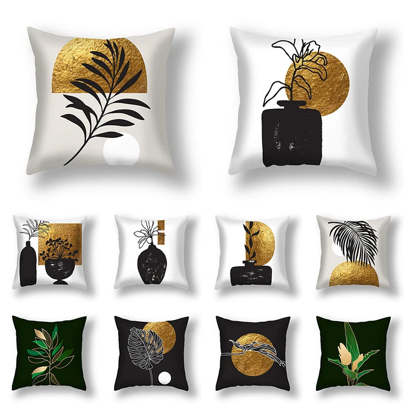 Leaves Flower Polyester Cushion Cover Gold Color Geometric Pillowcase 45x45cm Square Pillow Cover Waist Pillow Case Home Decor
Leaves Flower Polyester Cushion Cover Gold Color Geometric Pillowcase 45x45cm Square Pillow Cover Waist Pillow Case Home Decor