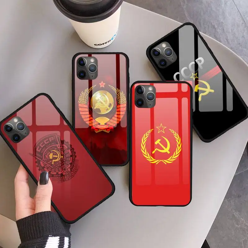 Soviet Union USSR Flag Phone Case Tempered glass For iphone 11 12 13 PRO MAX mini 6 7 8 plus X XS XR
Soviet Union USSR Flag Phone Case Tempered glass For iphone 11 12 13 PRO MAX mini 6 7 8 plus X XS XR