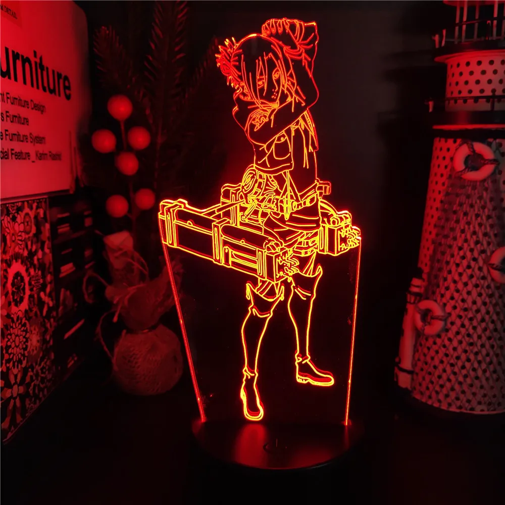 Attack On Titan Anime 3D Lamp Annie Leonhart LED Night Light Home Decoration Lampara Manga Figure Neon Luminaria Lighting Lampe
Attack On Titan Anime 3D Lamp Annie Leonhart LED Night Light Home Decoration Lampara Manga Figure Neon Luminaria Lighting Lampe