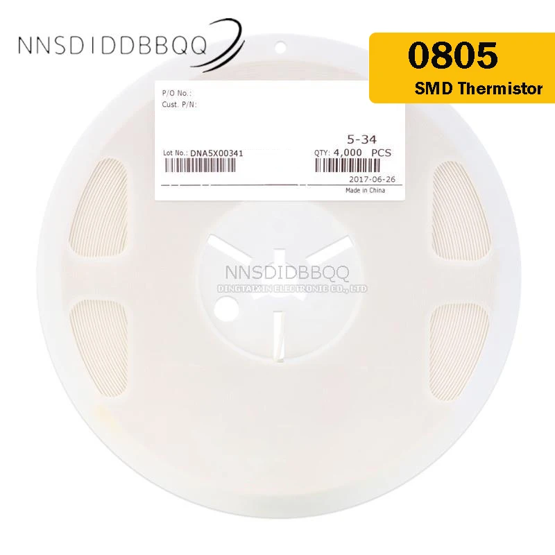 10PCS 0805 SMD Thermistor Chip Resistor 10KΩ(103)±5% B:3450 ±1% B:3950 NTC Electronic Components
10PCS 0805 SMD Thermistor Chip Resistor 10KΩ(103)±5% B:3450 ±1% B:3950 NTC Electronic Components