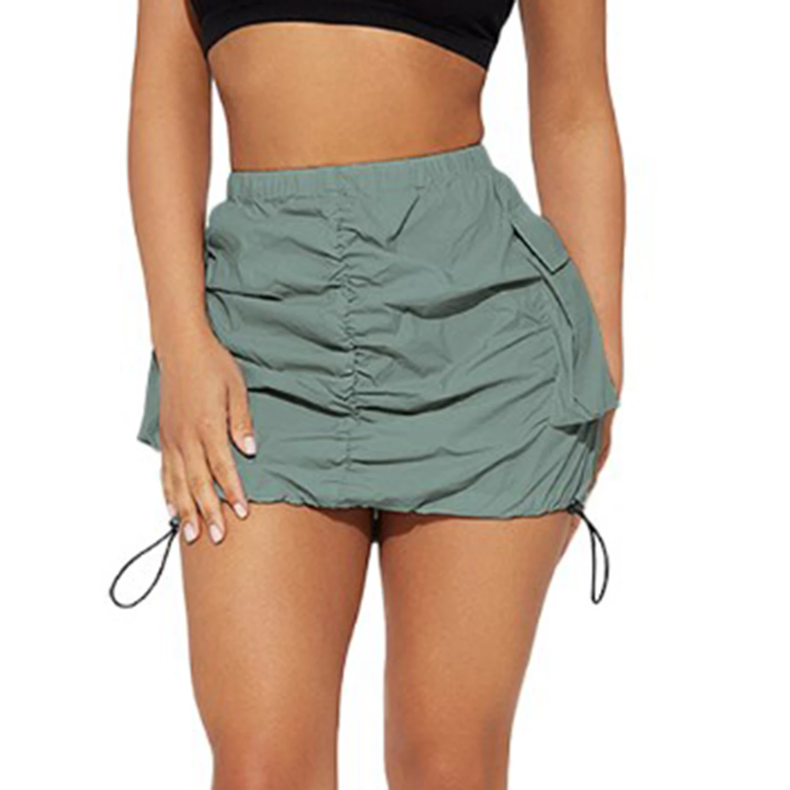 Fashion Women Cargo Skirts with Pockets Y2K Casual Summer High Waisted Bodycon Pencil Ruched Mini Skirts Side Drawstring Skirt
Fashion Women Cargo Skirts with Pockets Y2K Casual Summer High Waisted Bodycon Pencil Ruched Mini Skirts Side Drawstring Skirt