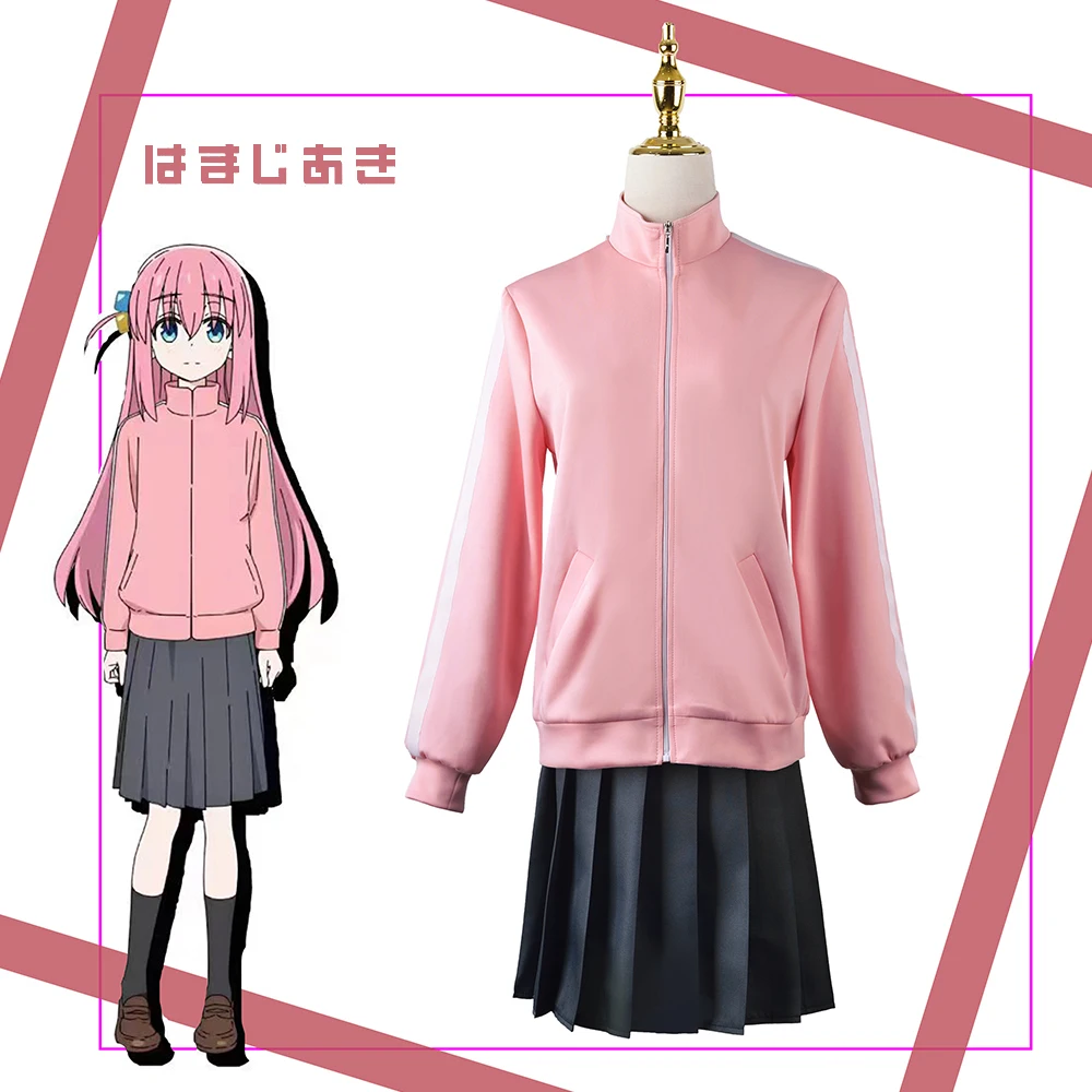 Костюм для косплея Gotou Hitori, костюм для косплея, униформа JK, розовая куртка, юбка, парик, костюм на Хэллоуин, женская одежда
Костюм для косплея Gotou Hitori, костюм для косплея, униформа JK, розовая куртка, юбка, парик, костюм на Хэллоуин, женская одежда