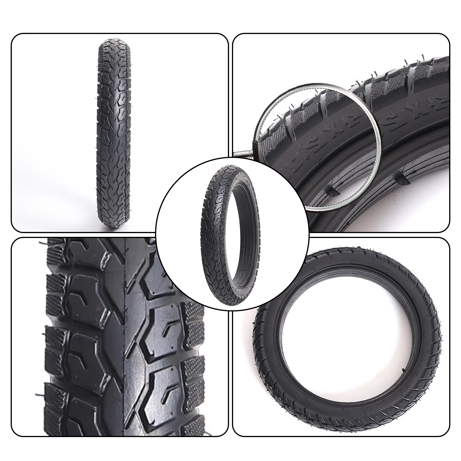 Solid Rubber Electric Tire 14*2.125 Electrombile Solid Tyre Inflation-free Tire For Electric Bicycle Tires Cycling Accessories
Solid Rubber Electric Tire 14*2.125 Electrombile Solid Tyre Inflation-free Tire For Electric Bicycle Tires Cycling Accessories