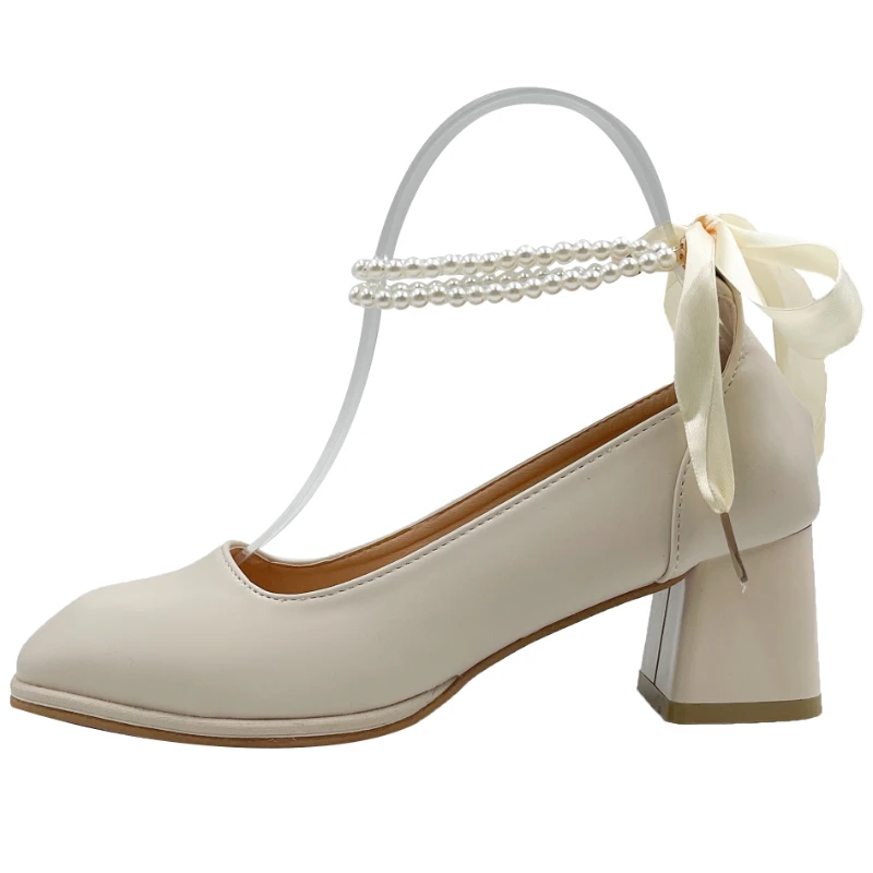 High Heels Women Sandals Chunky Mary Janes Lolita Shoes 2022 New Summer New Bow Sexy Pumps String Bead Women Shoes Zapatos
High Heels Women Sandals Chunky Mary Janes Lolita Shoes 2022 New Summer New Bow Sexy Pumps String Bead Women Shoes Zapatos