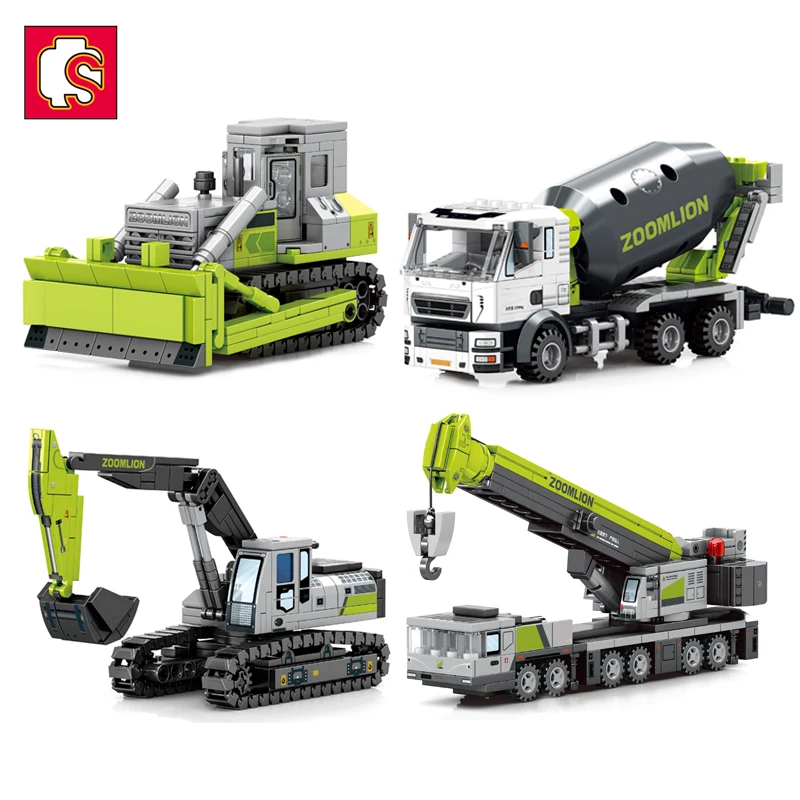 Sembo Engineering Building Blocks City Construction Children Toy Cement Mixer Truck Crane Excavator Mini Bulldozer For Boy Gifts
Sembo Engineering Building Blocks City Construction Children Toy Cement Mixer Truck Crane Excavator Mini Bulldozer For Boy Gifts