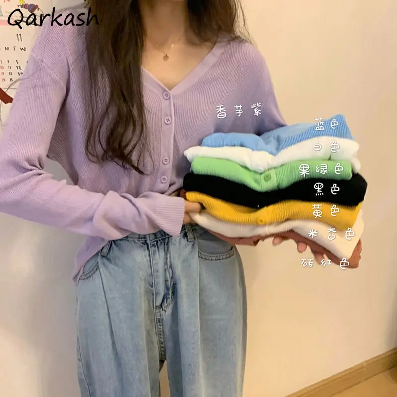 Women Cardigan Colorful Plus Size 3XL Spring Autumn Fashion All-match Knitting Chic Korean Style Leisure Loose Single-breasted
Women Cardigan Colorful Plus Size 3XL Spring Autumn Fashion All-match Knitting Chic Korean Style Leisure Loose Single-breasted