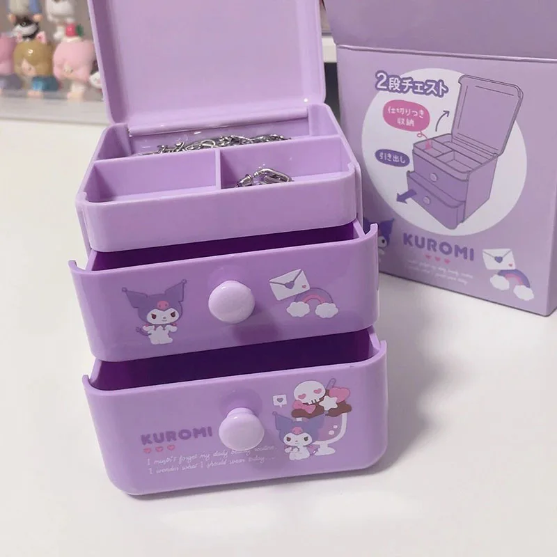 Kawaii Double-Layer Storage Box Sanrio Kuromi Mymelody Cinnamoroll Cartoon Cute Girl Heart Drawer Desktop Sundries Storage Box
Kawaii Double-Layer Storage Box Sanrio Kuromi Mymelody Cinnamoroll Cartoon Cute Girl Heart Drawer Desktop Sundries Storage Box