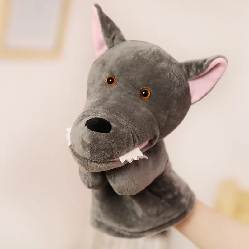 Wolf Hand Puppets Kindergarten Activities Storytelling Props Plush Toys 
Wolf Hand Puppets Kindergarten Activities Storytelling Props Plush Toys