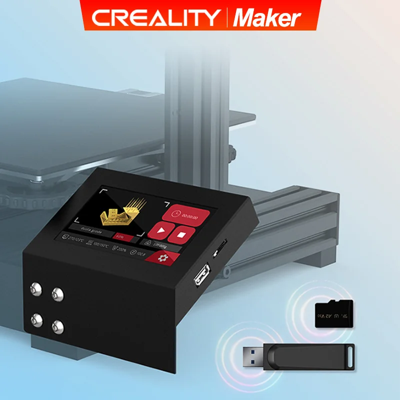 Creality Ender-3 3D Pad Mini 4,3 дюйма, комплект экрана, интеллектуальный пользовательский интерфейс, предварительный просмотр модели Gcode, подходит для телефона Pro/3 V2, 32-битная материнская плата
Creality Ender-3 3D Pad Mini 4,3 дюйма, комплект экрана, интеллектуальный пользовательский интерфейс, предварительный просмотр модели Gcode, подходит для телефона Pro/3 V2, 32-битная материнская плата