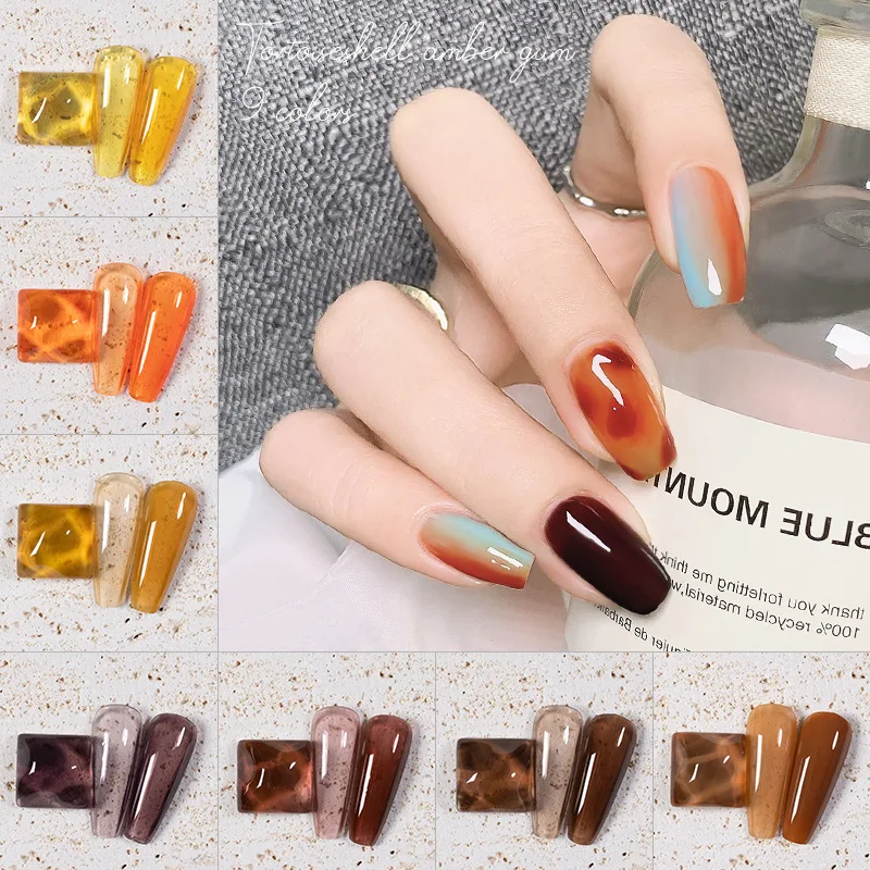 9Color Gel Nail Polish Tortoiseshell Glass Nail Polish Semi Permanent UV Gel Nail Polish Soak Off Amber Nail Art Decorations 5g
9Color Gel Nail Polish Tortoiseshell Glass Nail Polish Semi Permanent UV Gel Nail Polish Soak Off Amber Nail Art Decorations 5g
