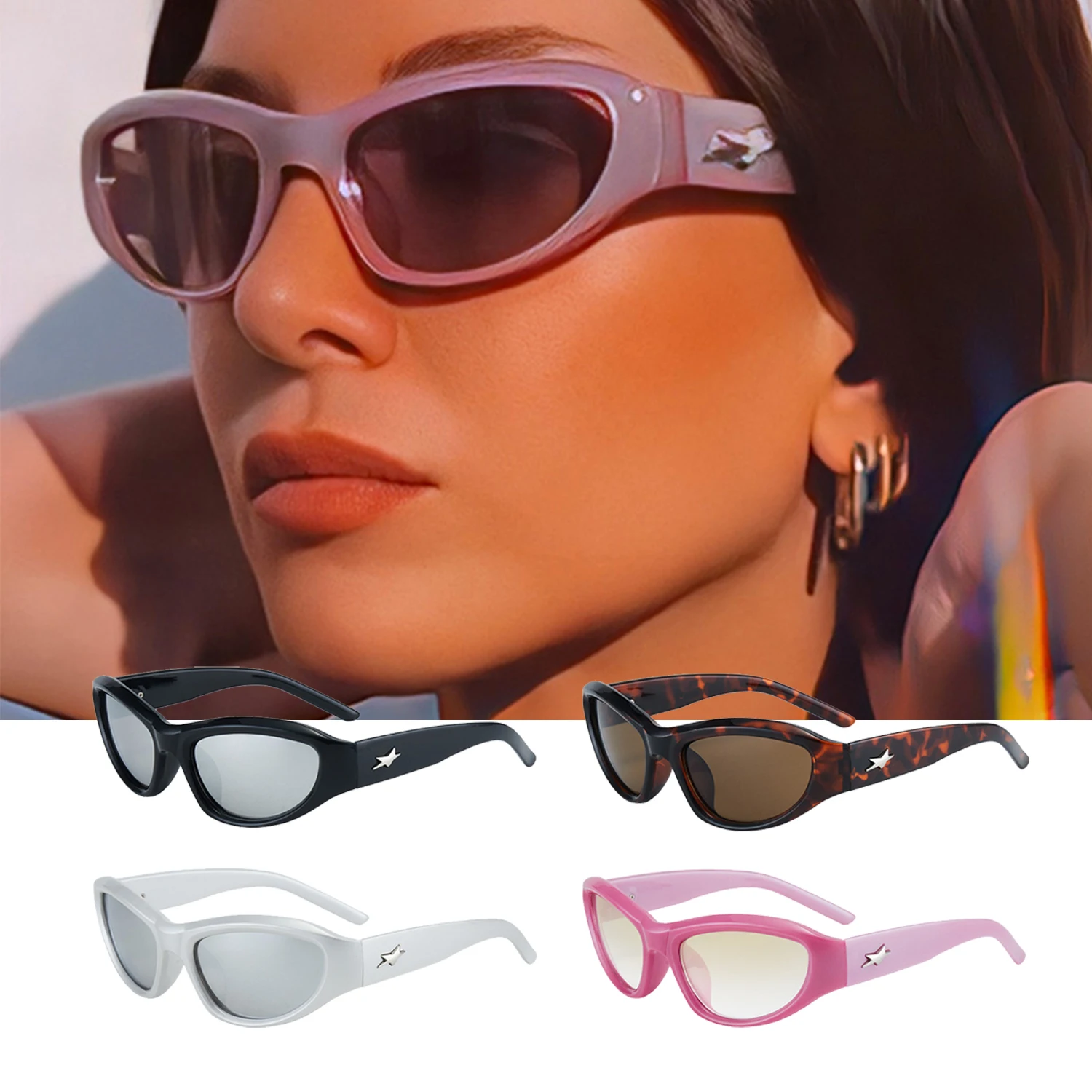 New Y2K Sunglasses Women Men Brand Design Mirror Sport Luxury Vintage Unisex Sun Glasses Men Driver Shades Oculos UV400
New Y2K Sunglasses Women Men Brand Design Mirror Sport Luxury Vintage Unisex Sun Glasses Men Driver Shades Oculos UV400