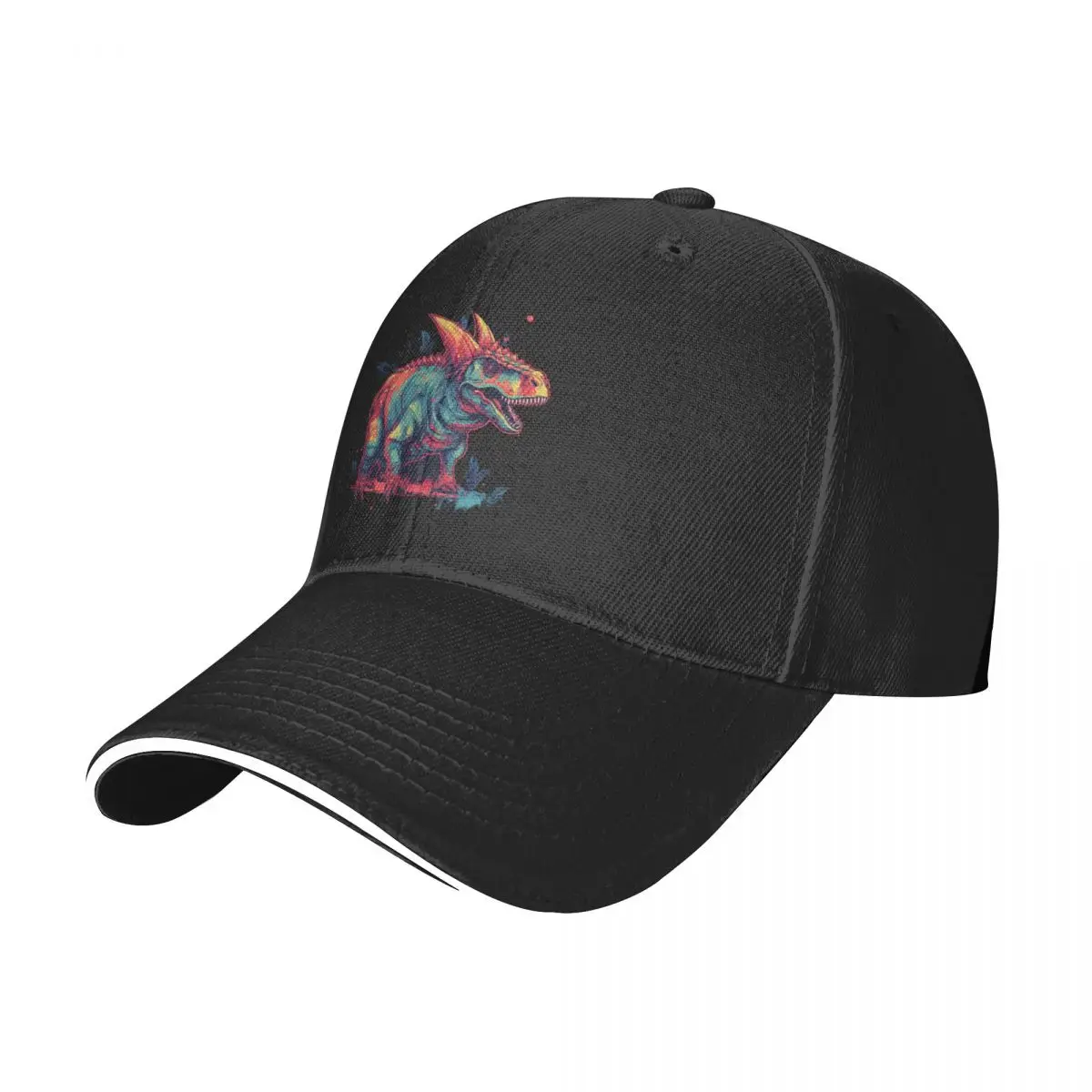 

Dinosaur Baseball Cap Vintage Hand Drawn Trendy Trucker Hat Spring Unisex-Teens Kpop Logo Baseball Caps