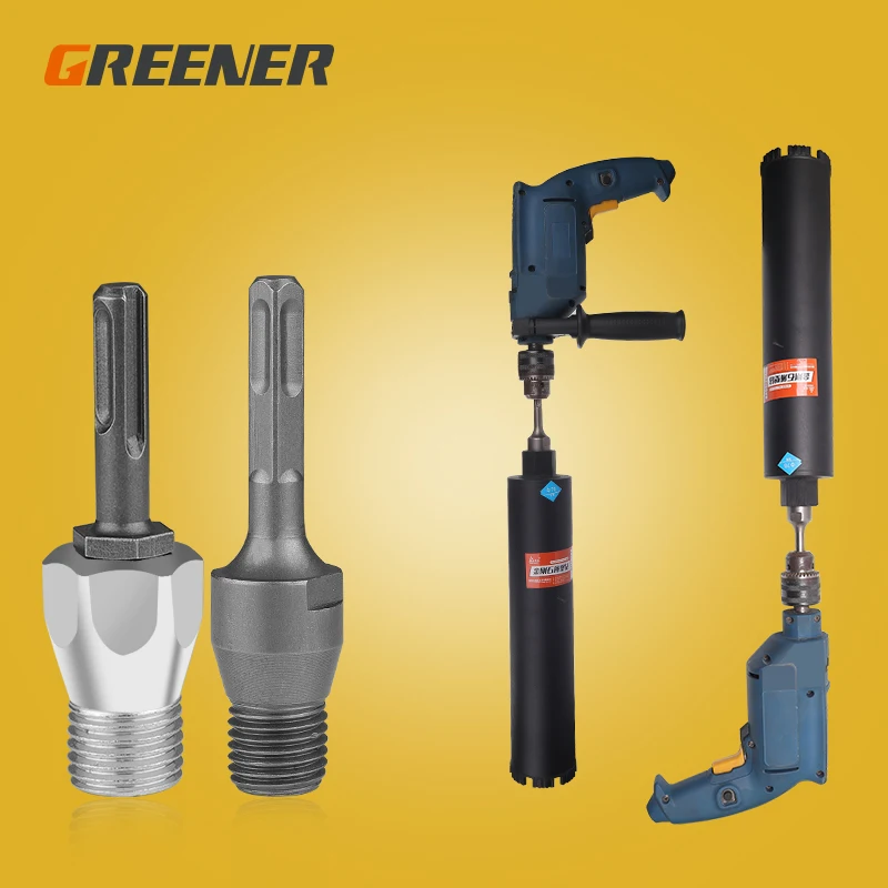 GREENER Rhinestone Connecting Rod Electric Hammer Impact Drill Bit Conversion Joint Square Handle Round Wall Hole Opener
GREENER Rhinestone Connecting Rod Electric Hammer Impact Drill Bit Conversion Joint Square Handle Round Wall Hole Opener