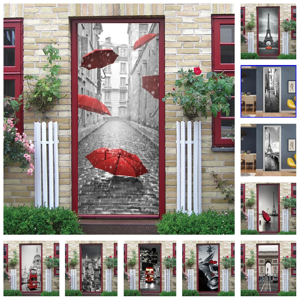 3D Vinyl Door Sticker For Bedroom Home Decoration Wallpaper Self Adhesive Removable Wall Decal Door Renovation Waterproof Poster
3D Vinyl Door Sticker For Bedroom Home Decoration Wallpaper Self Adhesive Removable Wall Decal Door Renovation Waterproof Poster