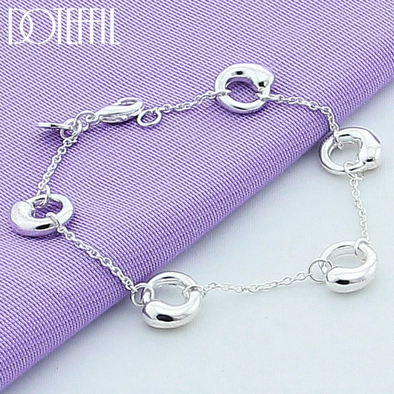 DOTEFFIL 925 Sterling Silver Water Drop Chain Bracelet For Women Fashion Charm Wedding Engagement Party Jewelry
DOTEFFIL 925 Sterling Silver Water Drop Chain Bracelet For Women Fashion Charm Wedding Engagement Party Jewelry