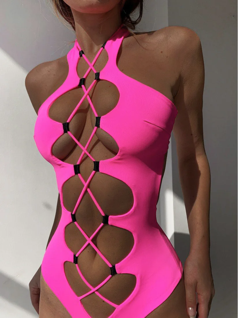 2022 swimsuit women's summer seaside cross straps sexy hollow solid color one-piece swimsuit bikini push up bikini bikini top
2022 swimsuit women's summer seaside cross straps sexy hollow solid color one-piece swimsuit bikini push up bikini bikini top